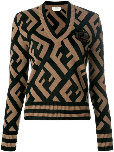 fendi knitted women's sweater|Fendi swag outfit for women.